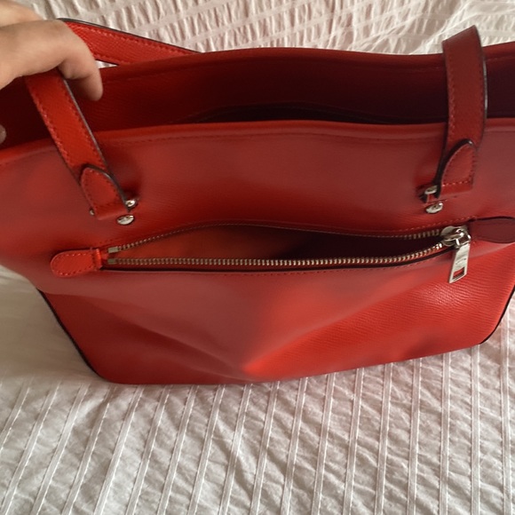 Orange leather Coach hand bag - Picture 2 of 7